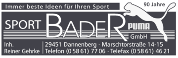 Logo Sport Bader – Sponsor des Vereins